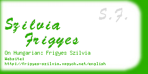 szilvia frigyes business card